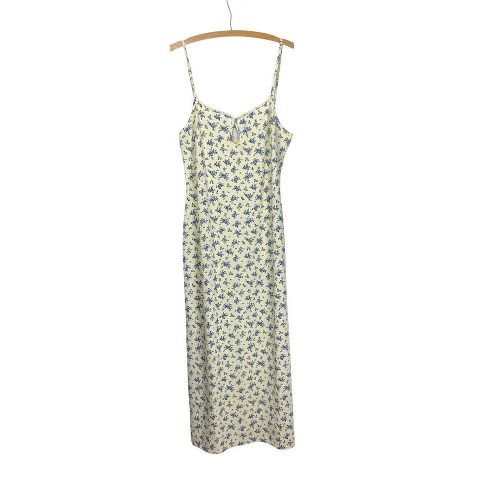 Asos Design Cream Floral Thermal Maxi Dress – Size 16 Tall
